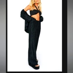 Plisse Pants - high waisted